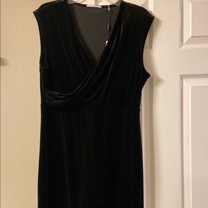 Elegant Black Velvet Dress
